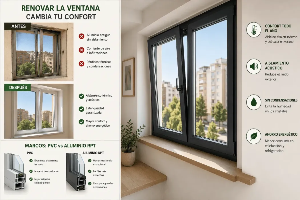Beneficios de renovar ventana